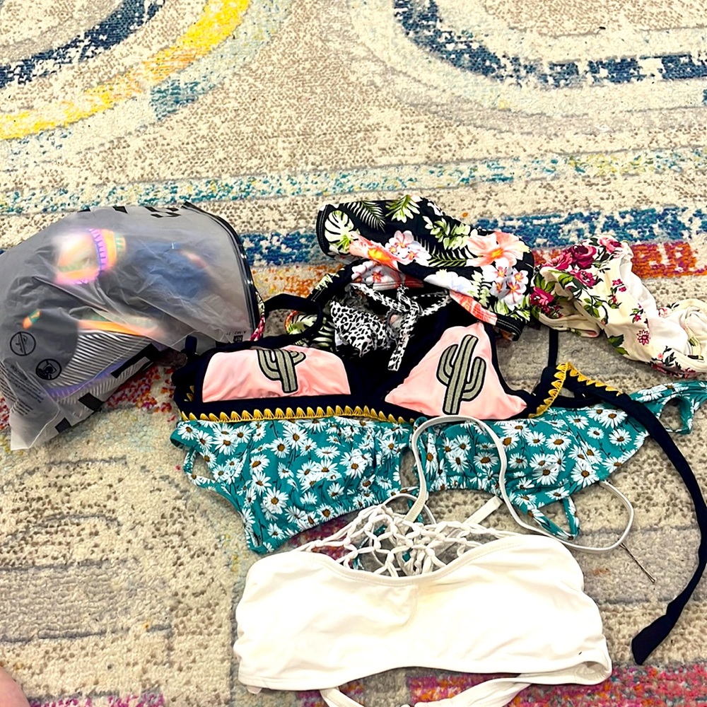 Bag of bikinis that don’t fit my boobies anymore some only worn once (target,f21